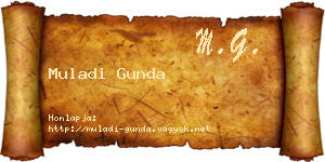 Muladi Gunda névjegykártya